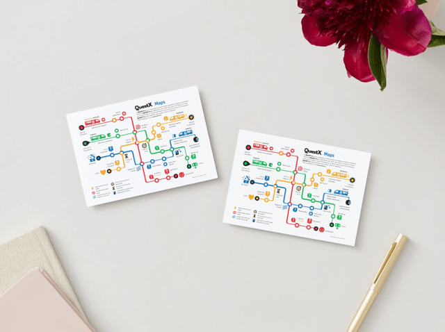 QuestX® Kaartenset – 5 stuks (A5)